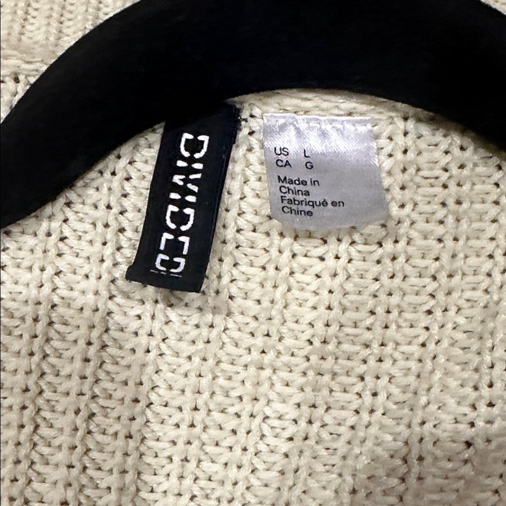 Divided Cream Button-Up Cardigan - Picture 2 of 3